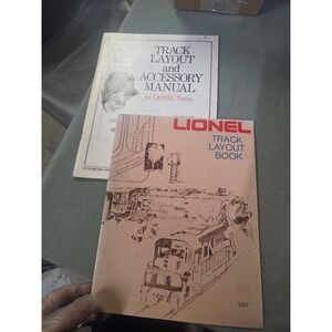 Vintage Lionel Track Layout Book and Accessory Manual Lot of 2 027 Trains